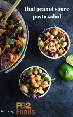 thai peanut sauce pasta salad